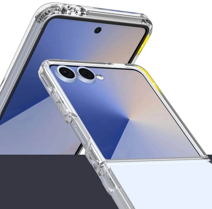 Techprotect Samsung Galaxy Flip7 flexair hybrid dėklas, skaidri, 2 nuotrauka
